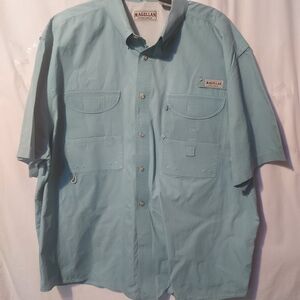 Magellan Outdoors Sky Blue Button-Up Shirt